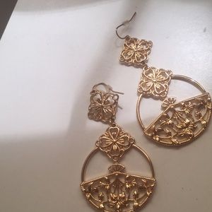 Forever 21 Gold Dangle Earrings